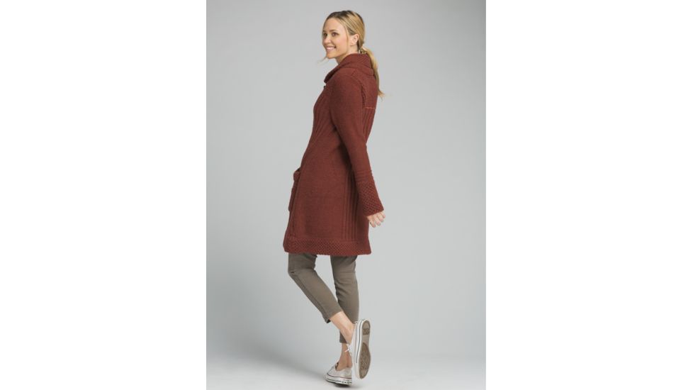 prAna ELong Sleevein Sweater Coat - Women's, Mulled Wine, Small, W23180540-MUWI-S
