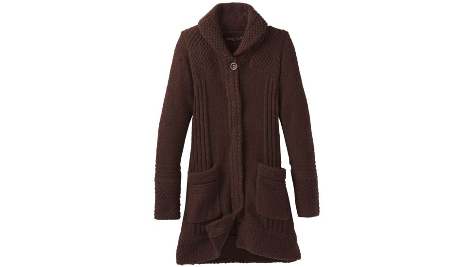 prAna Elsin Sweater Coat - Womens, Cocoa, Large, W23180540-COA-L