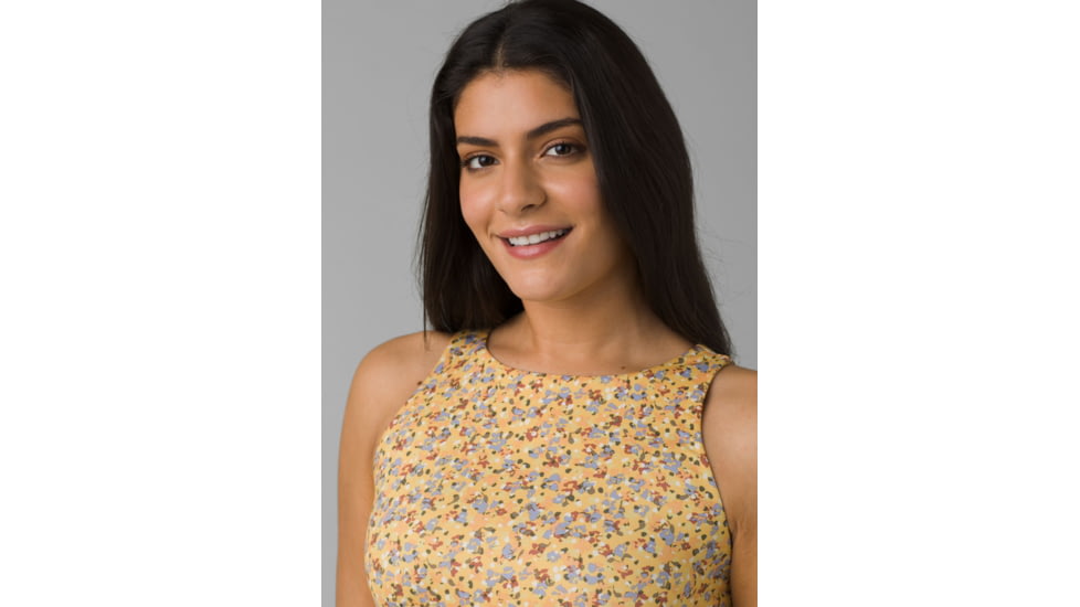 prAna Emerald Lake Dress - Womens, Birch Petals, L, 1968641-700-L