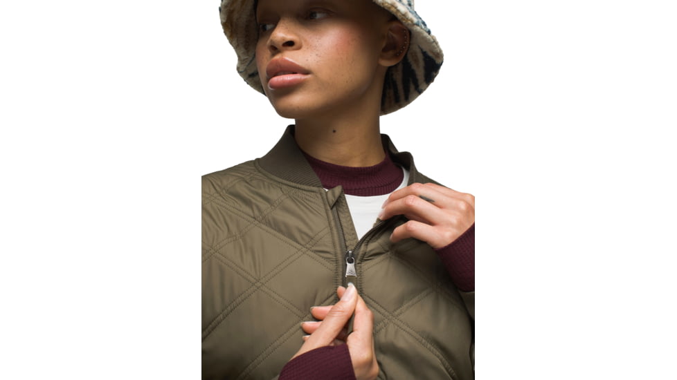 prAna Esla Bomber Jacket - Womens, Slate Green, Large, 1968741-300-L