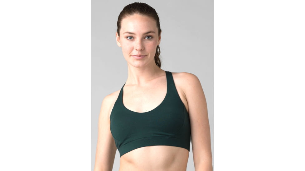 prAna Everyday Bra - Womens, Deep Pine Heather, Small, 1963111-301-S