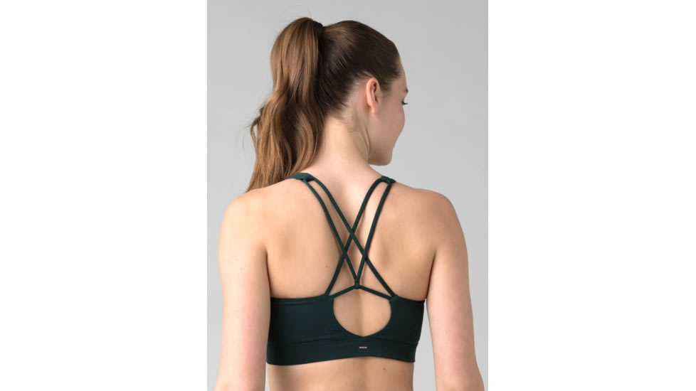 prAna Everyday Bra - Womens, Deep Pine Heather, Small, 1963111-301-S