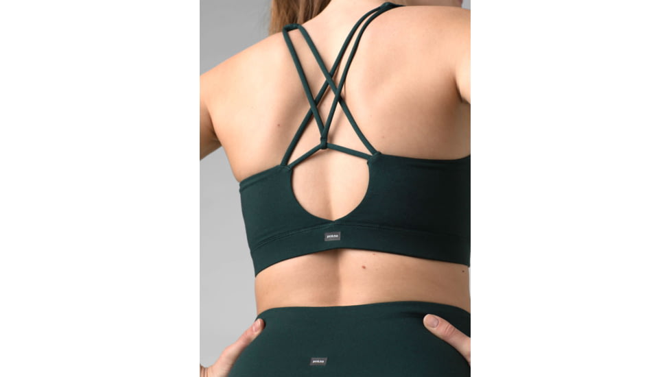 prAna Everyday Bra - Womens, Deep Pine Heather, Small, 1963111-301-S