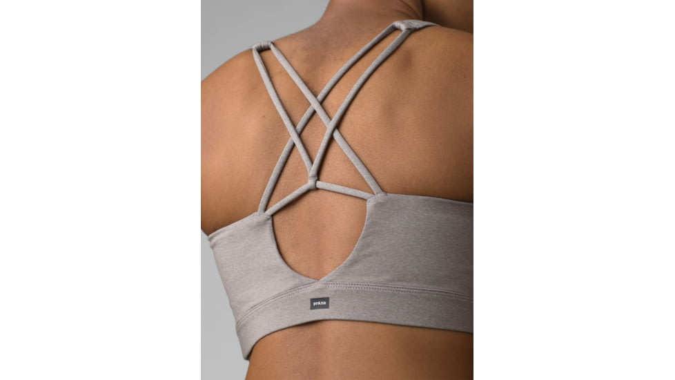 prAna Everyday Bra - Womens, Heather Grey, Extra Small, 1963111-021-XS