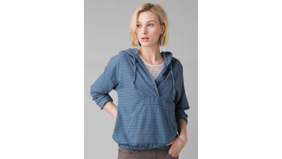 prAna Farin Pullover - Womens, Nickel, Medium, W21200983-NICK-M