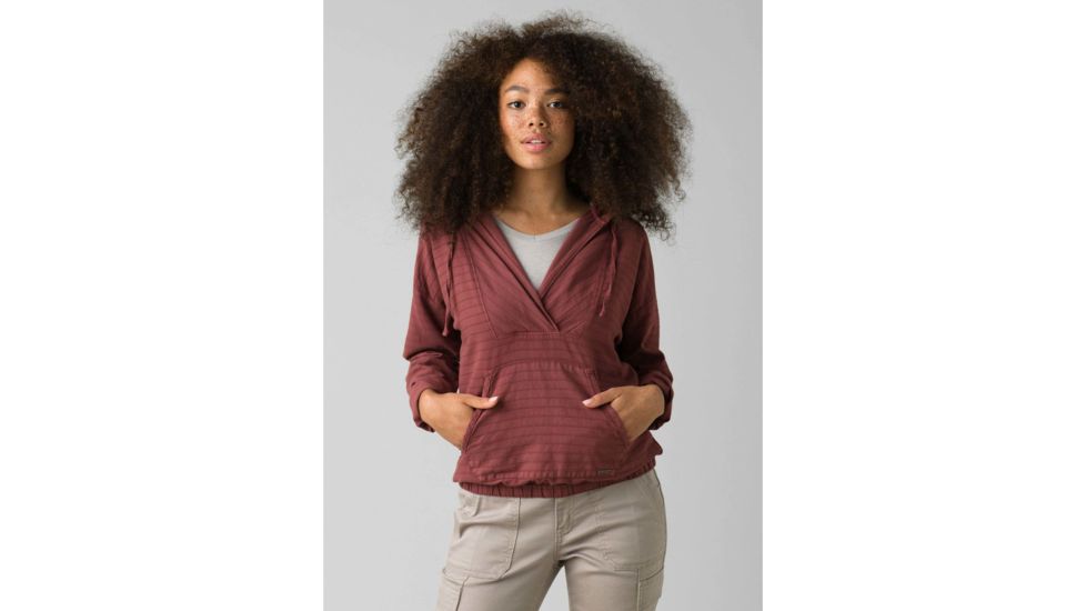 prAna Farin Pullover - Womens, Vino, Medium, W21200983-VINO-M