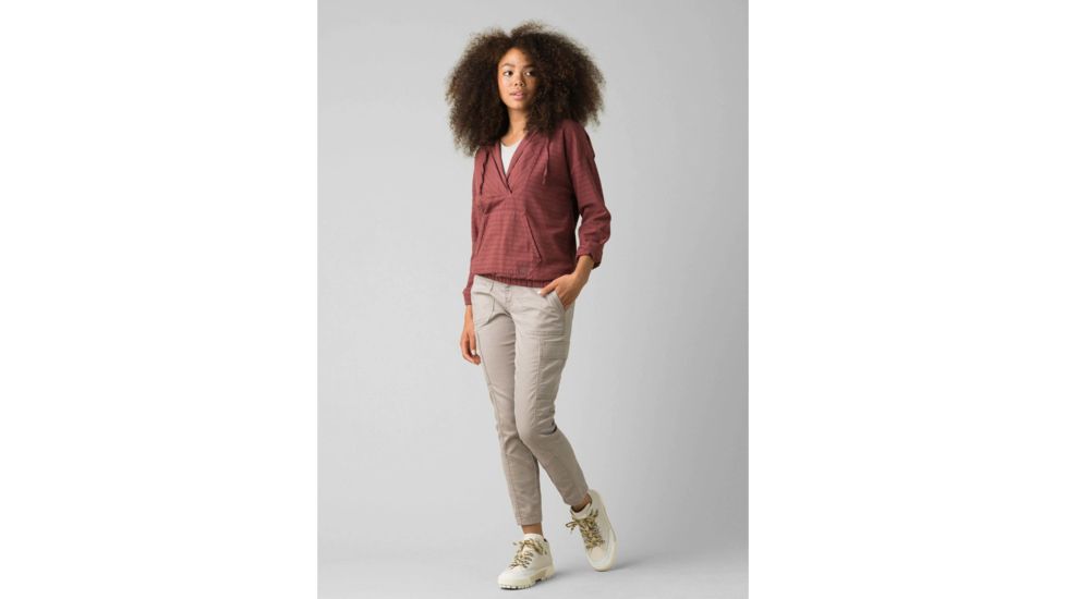 prAna Farin Pullover - Womens, Vino, Medium, W21200983-VINO-M