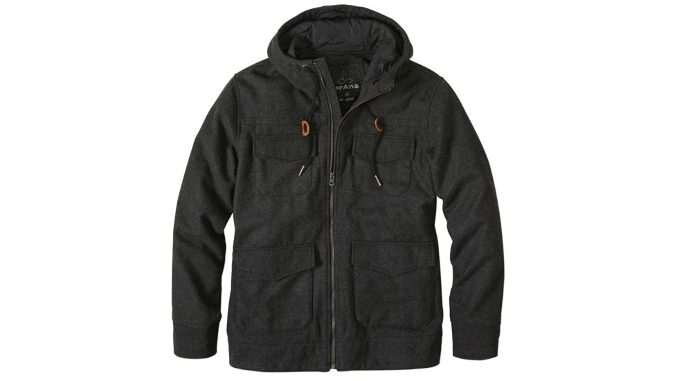 prAna Field Jacket - Men's-Black Heather-Large