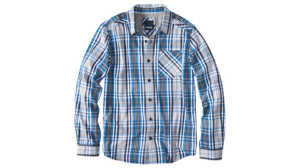 prAna Fletcher Long Sleeve Shirt - Men's-Nautical-X-Large