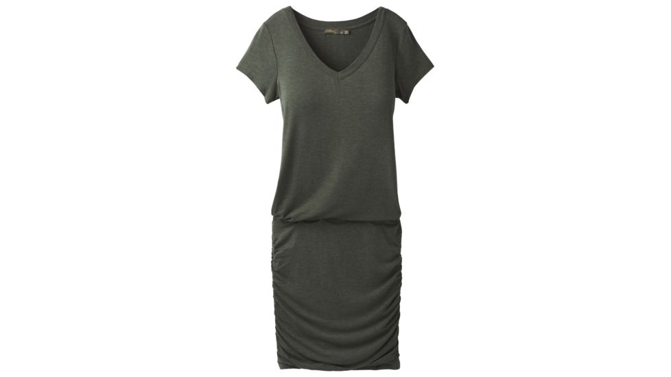 prAna Foundation Dress - Women's, Forest Green Heather, Large, W31180370-FGHT-L