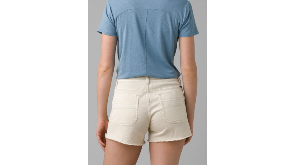 prAna Foundation Short Sleeve V-neck - Womens, Sea Mist Heather, S, W11170142-402-S