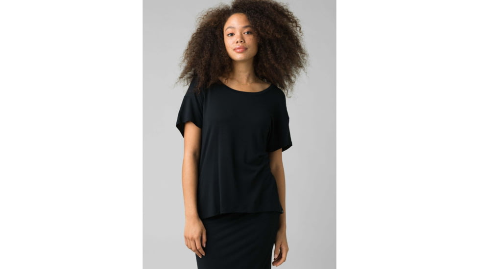 prAna Foundation Slouch Top - Womens, Black, Medium, W11202004-BLK-M