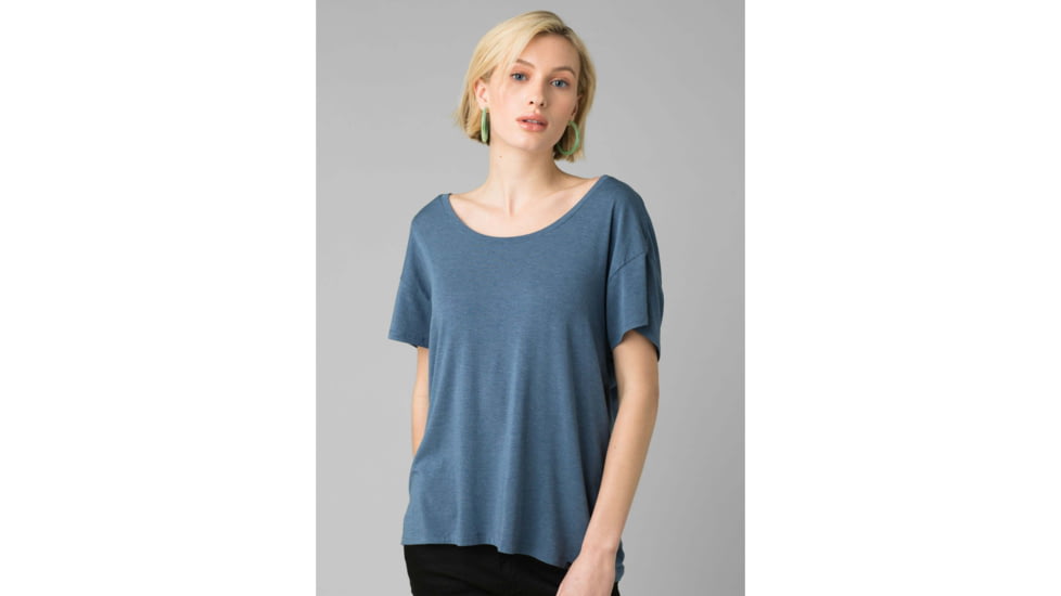 prAna Foundation Slouch Top - Womens, Nickel Heather, Small, W11202004-NIHT-S