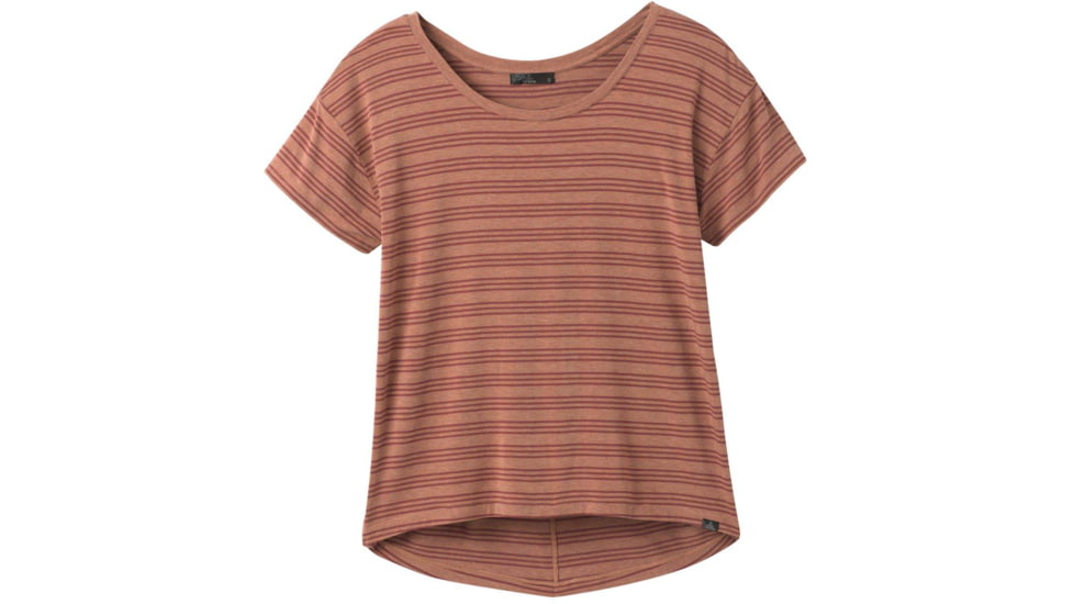 prAna Foundation Slouch Top - Womens, Vino Heather Stripe, Medium, W11202004-VIHS-M
