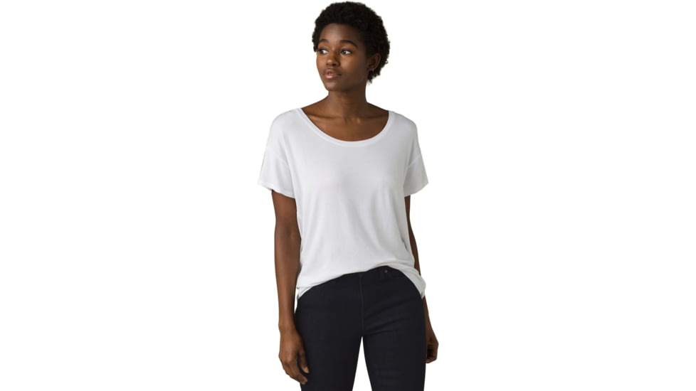 prAna Foundation Slouch Top - Womens, White, M, 1963841-100-M