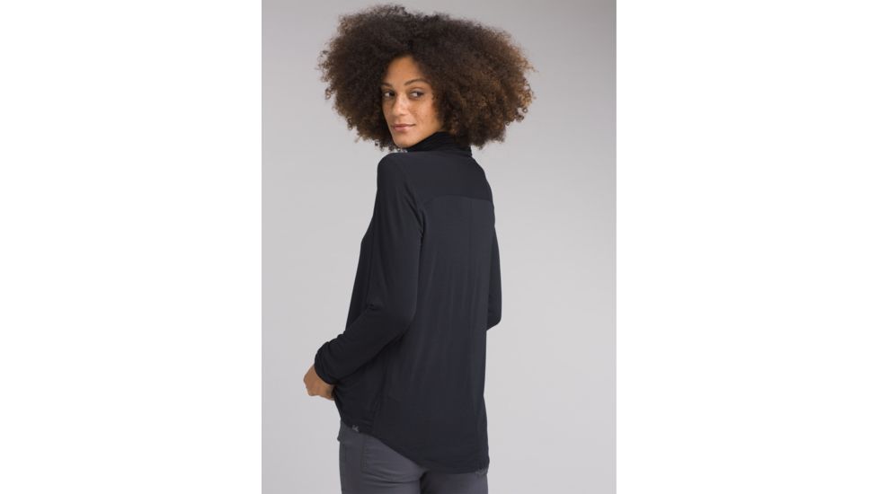 prAna Foundation Turtleneck Shirt - Womens, Black, Large, W23180527-BLK-L
