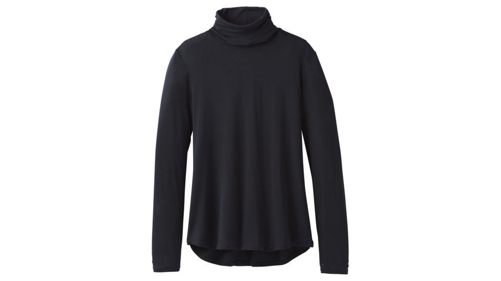 prAna Foundation Turtleneck Shirt - Womens, Black, Large, W23180527-BLK-L