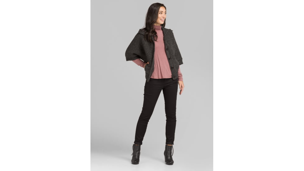 prAna Foundation Turtleneck Shirt - Womens, Dark Mauve Heather, Medium, W23180527-DMVH-M