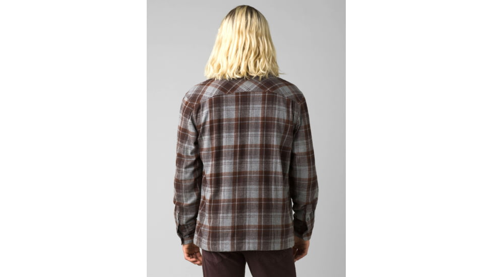 prAna Glover Park Lined Flannel - Mens, Flint Heather, Medium, 1964501-020-ST-M