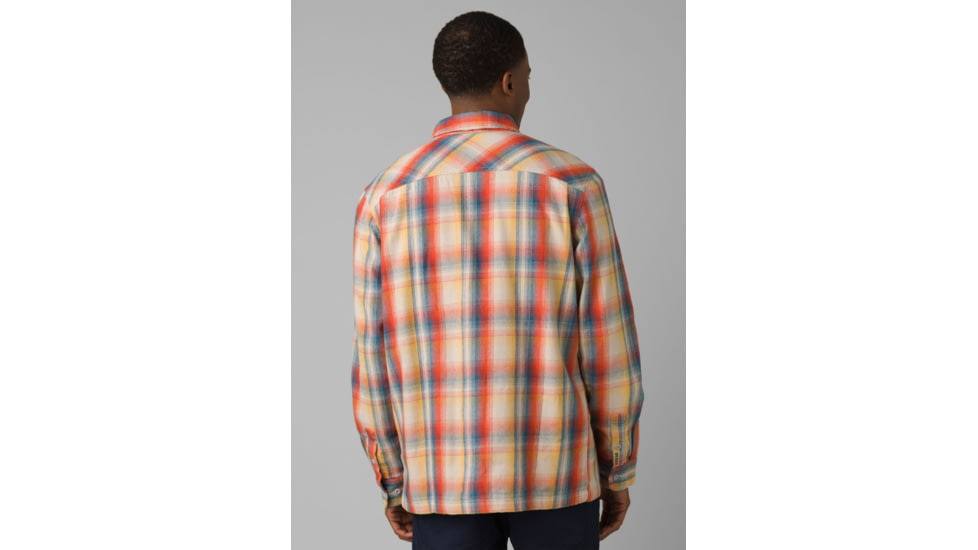 prAna Glover Park Lined Flannel, Stone, XLarge, 1964501-250-ST-XL