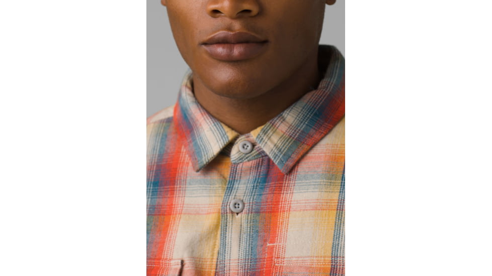 prAna Glover Park Lined Flannel, Stone, XLarge, 1964501-250-ST-XL