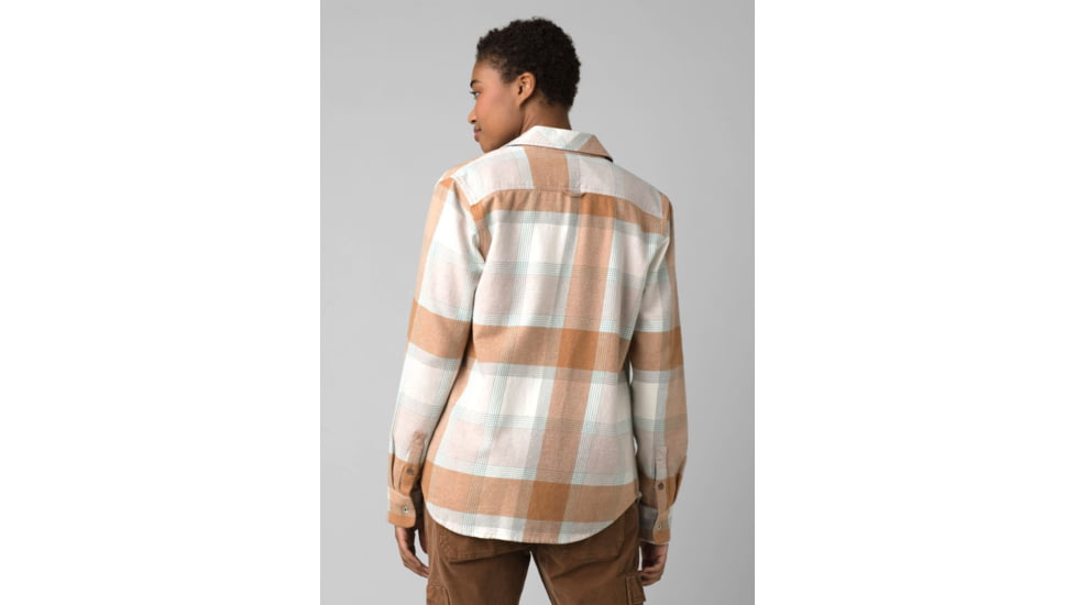 prAna Golden Canyon Flannel - Women's, Large, Snowflake, 1967041-100-L