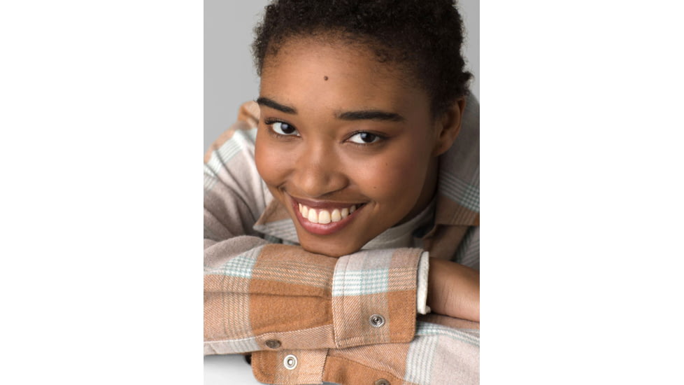 prAna Golden Canyon Flannel - Women's, Large, Snowflake, 1967041-100-L