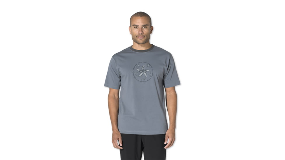 prAna Golden Fish Dri Balance T - Mens-Ash-Small