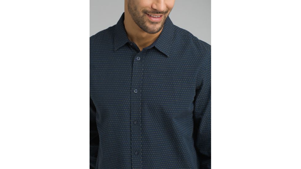 prAna Graden Long Sleeve Shirt - Mens, Nautical, Small, M23180498-NAU-S