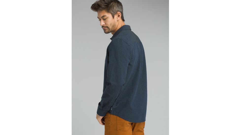 prAna Graden Long Sleeve Shirt - Mens, Nautical, Small, M23180498-NAU-S