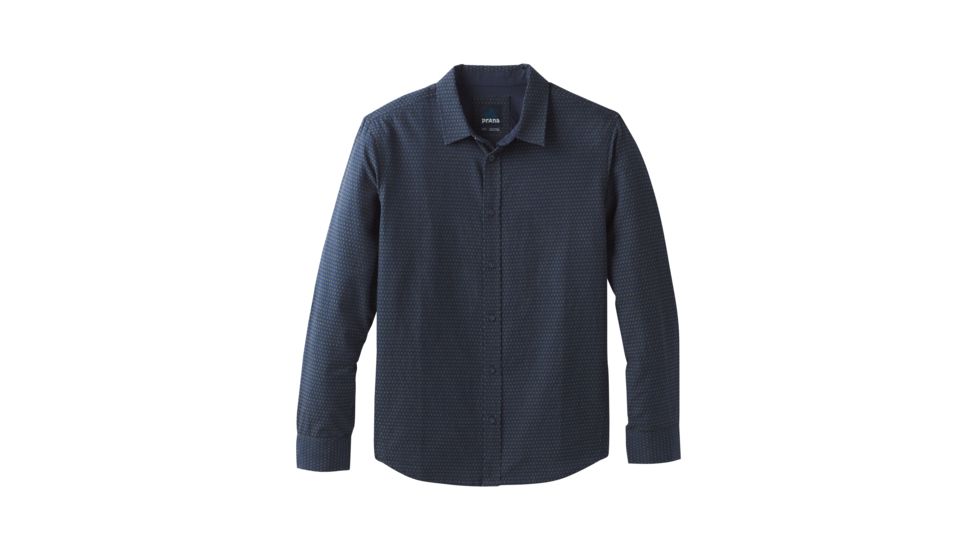 prAna Graden Long Sleeve Shirt - Mens, Nautical, Small, M23180498-NAU-S