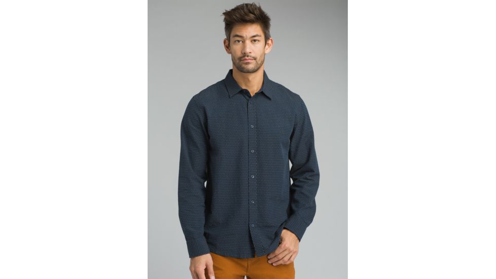 prAna Graden Long Sleeve Shirt - Men's, Nautical, Small, M23180498-NAU-S