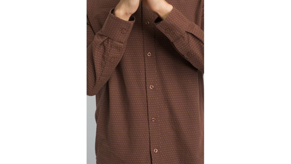prAna Graden Long Sleeve Shirt - Mens, Wedged Wood, Small, M23180498-WDWO-S