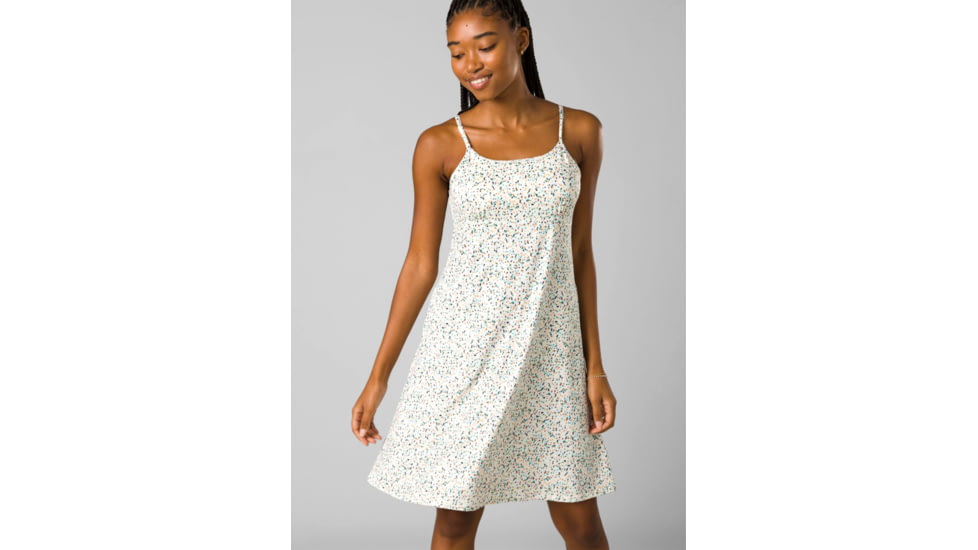 prAna Granite Springs Dress - Womens, Canvas Alotta Dots, Small, 1971771-250-S