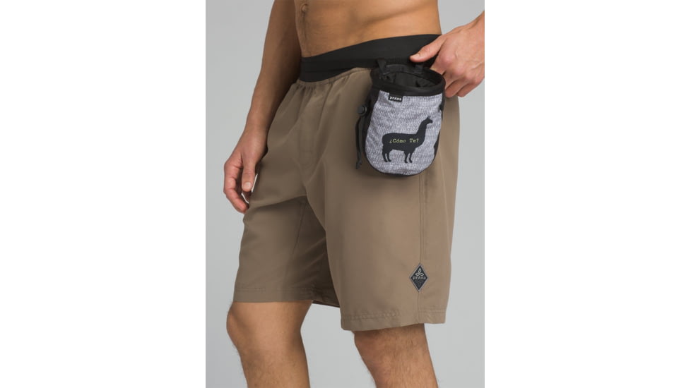prAna Graphic Chalk Bag with Belt, Black Llama, One Size, U61171807-BKLL-O/S