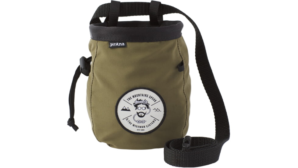 prAna Graphic Chalk Bag with Belt, Cargo Green, One Size, U61171807-CAGR-O/S