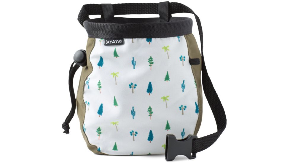 prAna Graphic Chalk Bag with Belt - Unisex, Cargo Green Trees, One Size, U61171807-CGTR-O/S