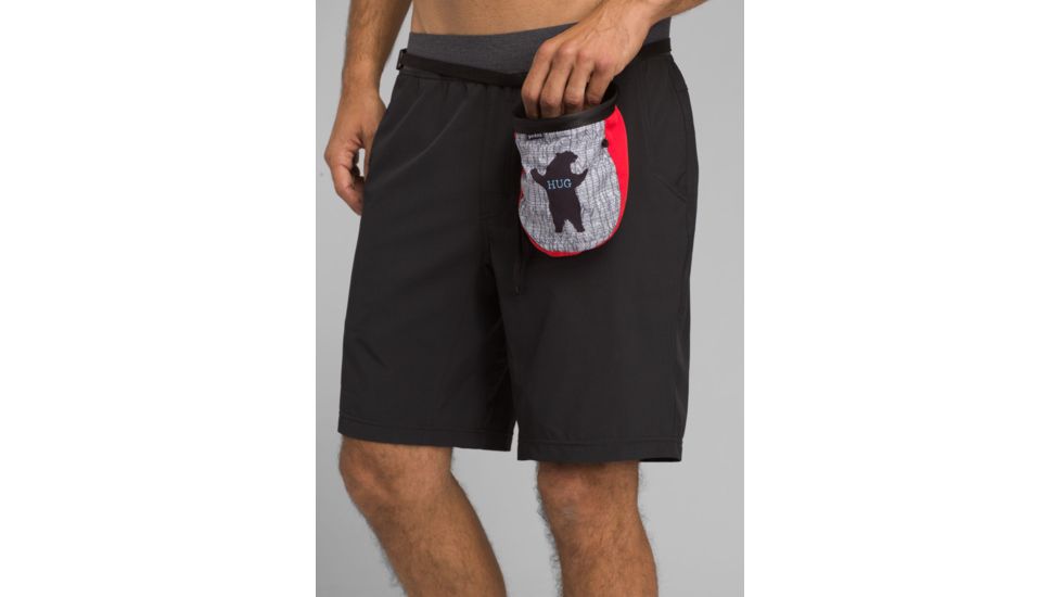 prAna Graphic Chalk Bag with Belt - Unisex, Charcoal Bear Hug, One Size, U61171807-CCBH-O/S