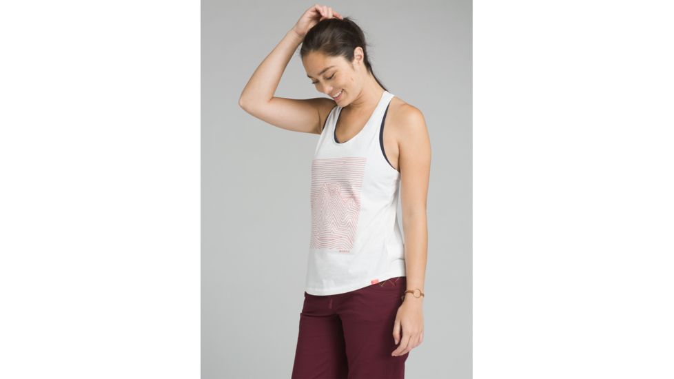 prAna Graphic Tank - Women's, White Heather, XSmall, W11170152-WTHT-XS