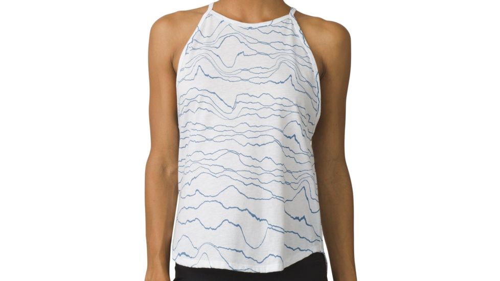 prAna Graphic You Tank Womens, Blue Tidepool, Small, W11180718-BLTP-S
