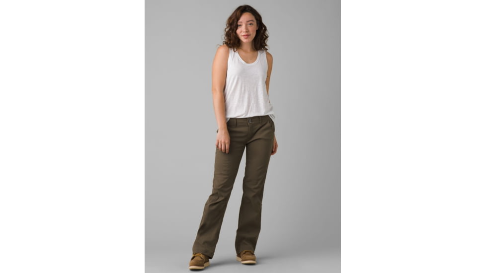 prAna Halle Pant Short Inseam Pants, Slate Green, 10, W4HASH113-SLGR-10
