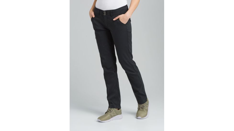 prAna Halle Straight Pant, Black, 14, Regular Inseam, W4119RG23 -001-14