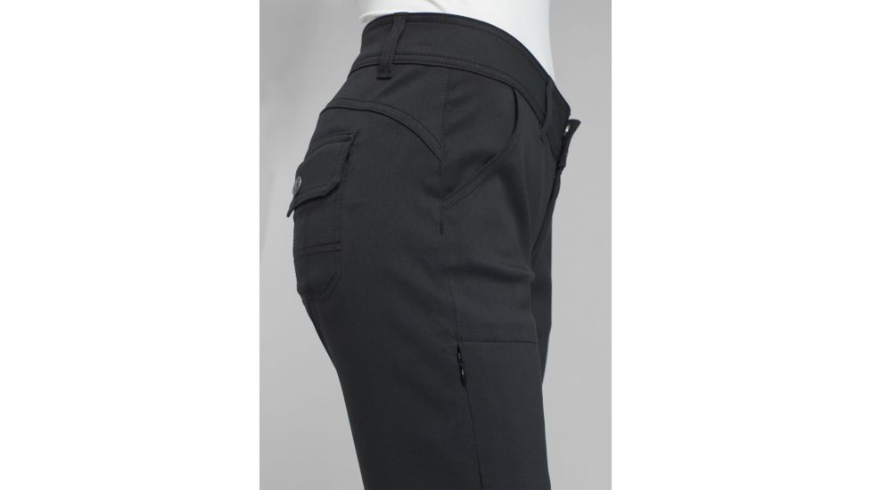 prAna Halle Straight Pant, Black, 00, Regular Inseam, W4119RG23 -001-00