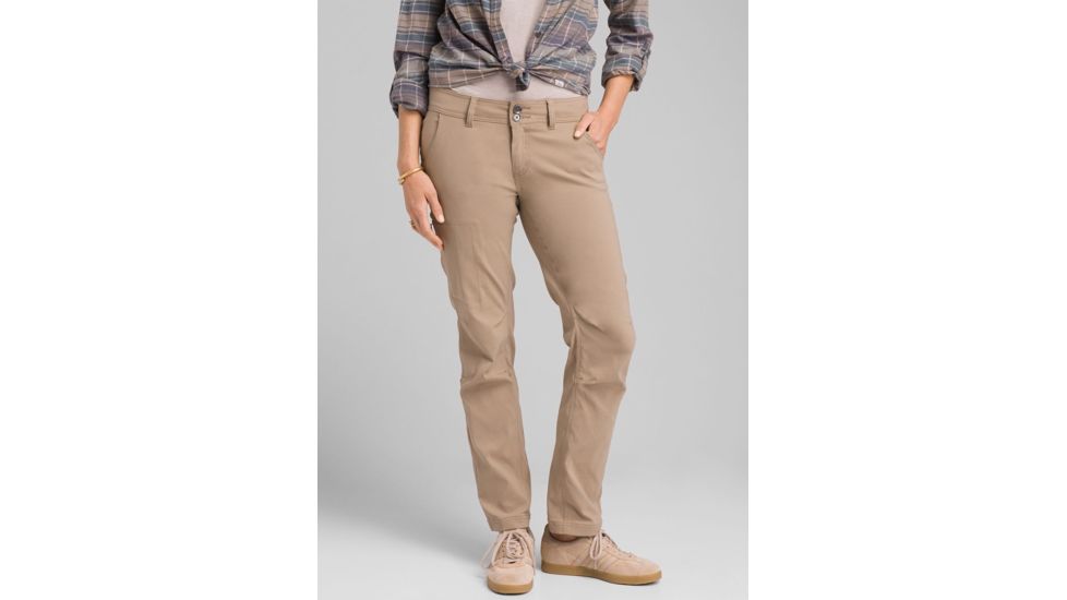 prAna Halle Straight Pant, Dark Khaki, 00, Tall Inseam, W4119TL23 -293-00