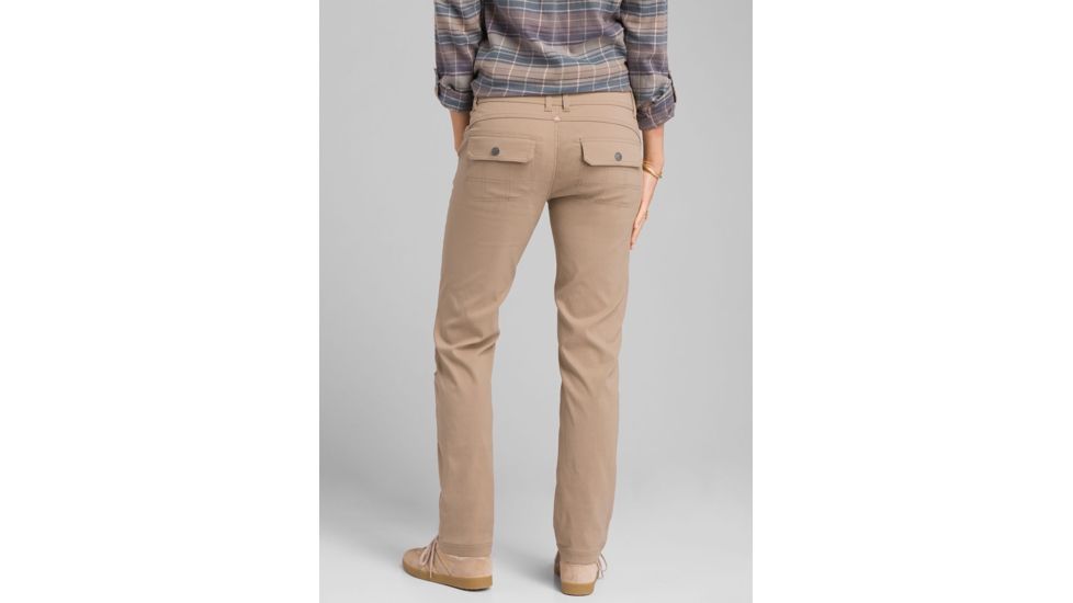 prAna Halle Straight Pant, Dark Khaki, 6, Short Inseam, W4119SH23 -293-6