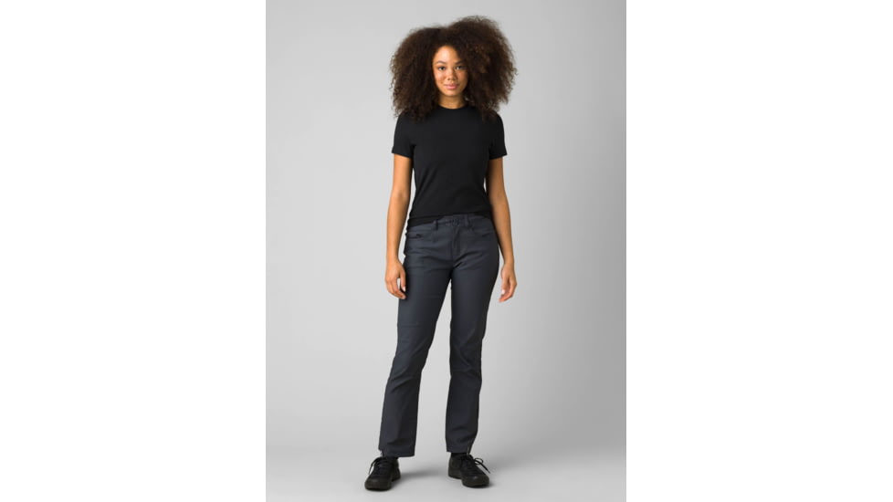 prAna Halle Straight Pant II - Womens, Coal, 0, 1971031-020-RG-0