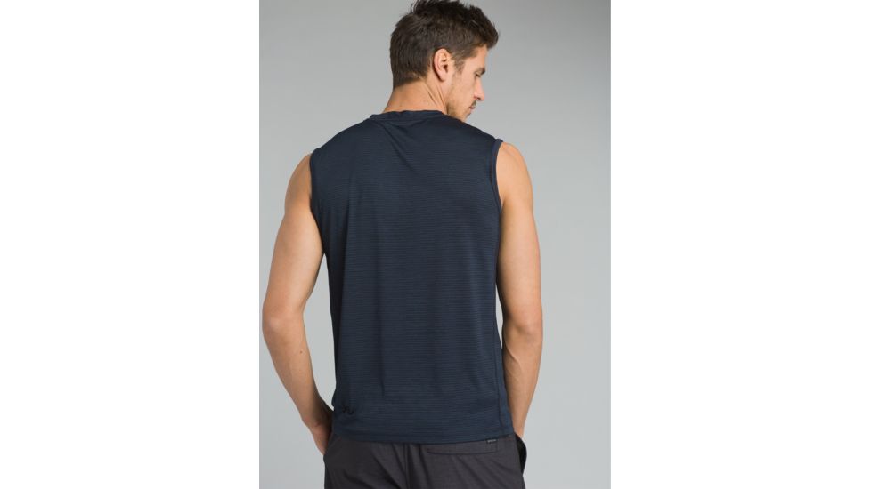 prAna Hardesty Tank Top - Mens, Black Stripe, Large, M11170401-BKST-L
