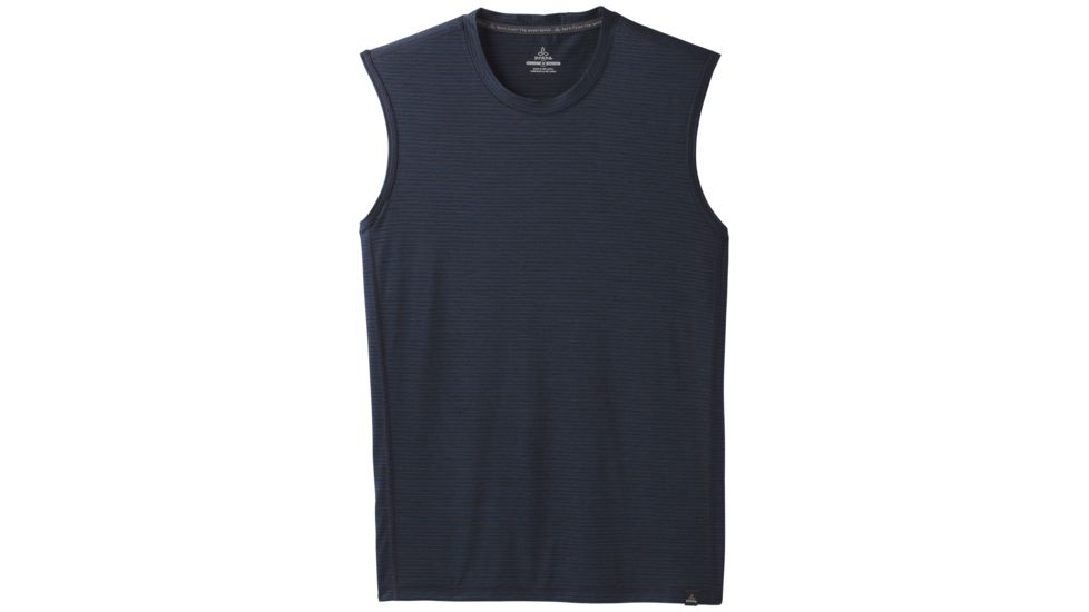 prAna Hardesty Tank Top - Mens, Black Stripe, Large, M11170401-BKST-L