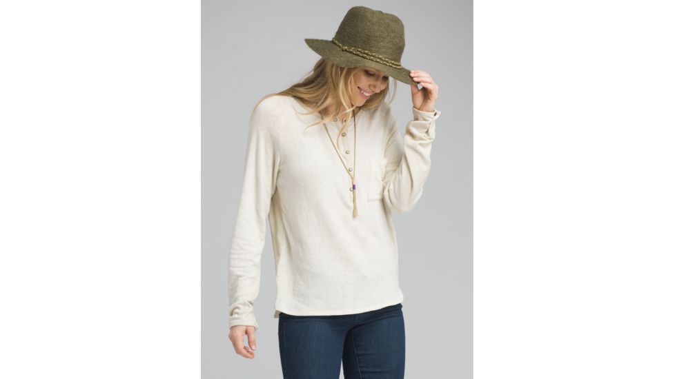 prAna Hensley Long Sleeve T-Shirt - Womens, Bone, X-Large, W23180532-BON-XL