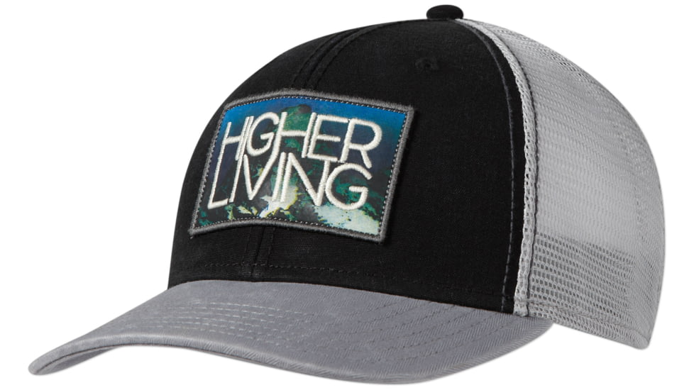 prAna Higher Living Trucker Hat - Men's-Black